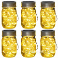 20LED Solar Wiszący Mason Jar Lid Light